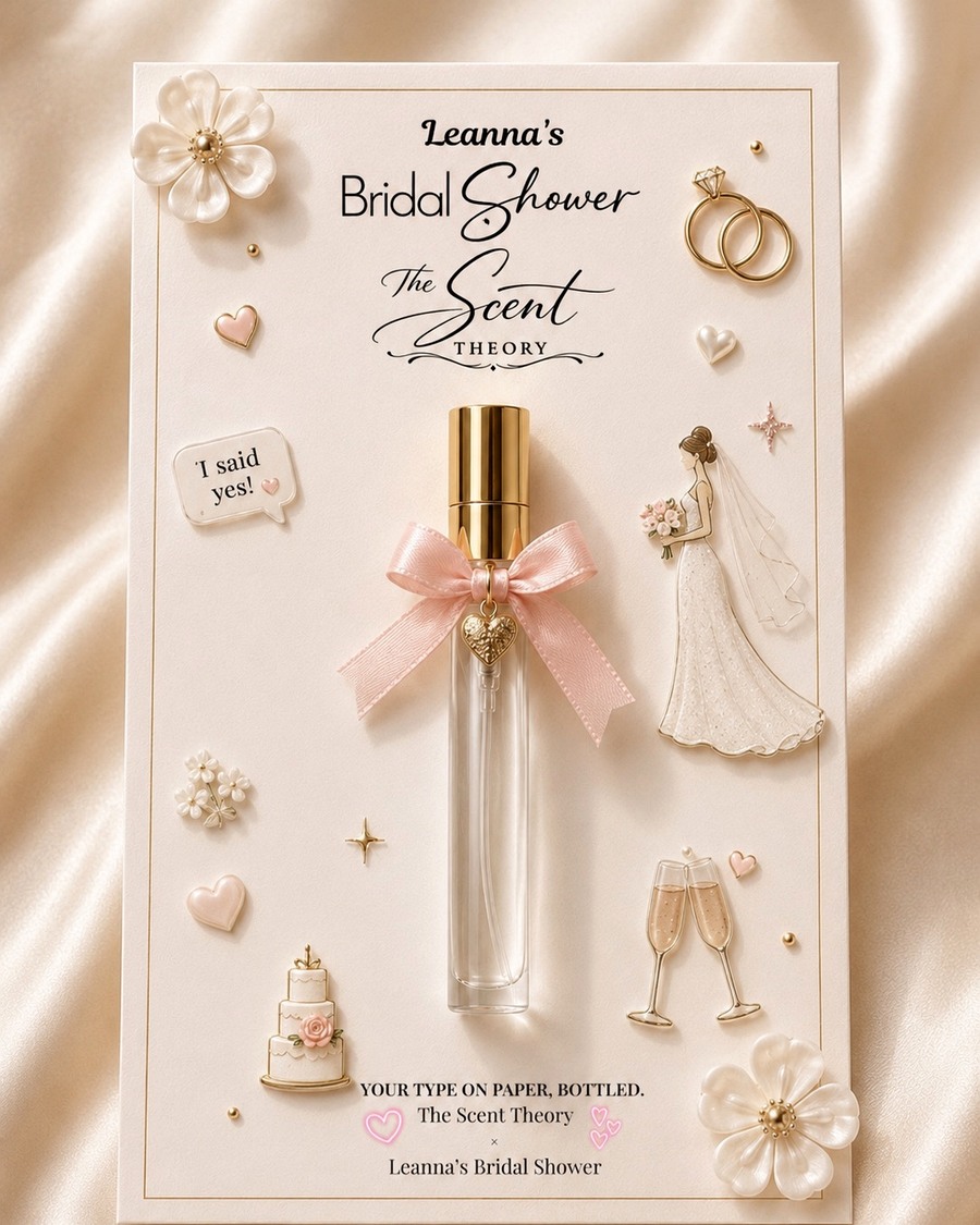 Leanna's Bridal Shower custom perfume favour
